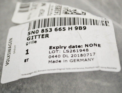 NEW VOLKSWAGEN TIGUAN MK1 GRILL FRONT LEFT 5N0853665H9B9 2016 ORIGINAL