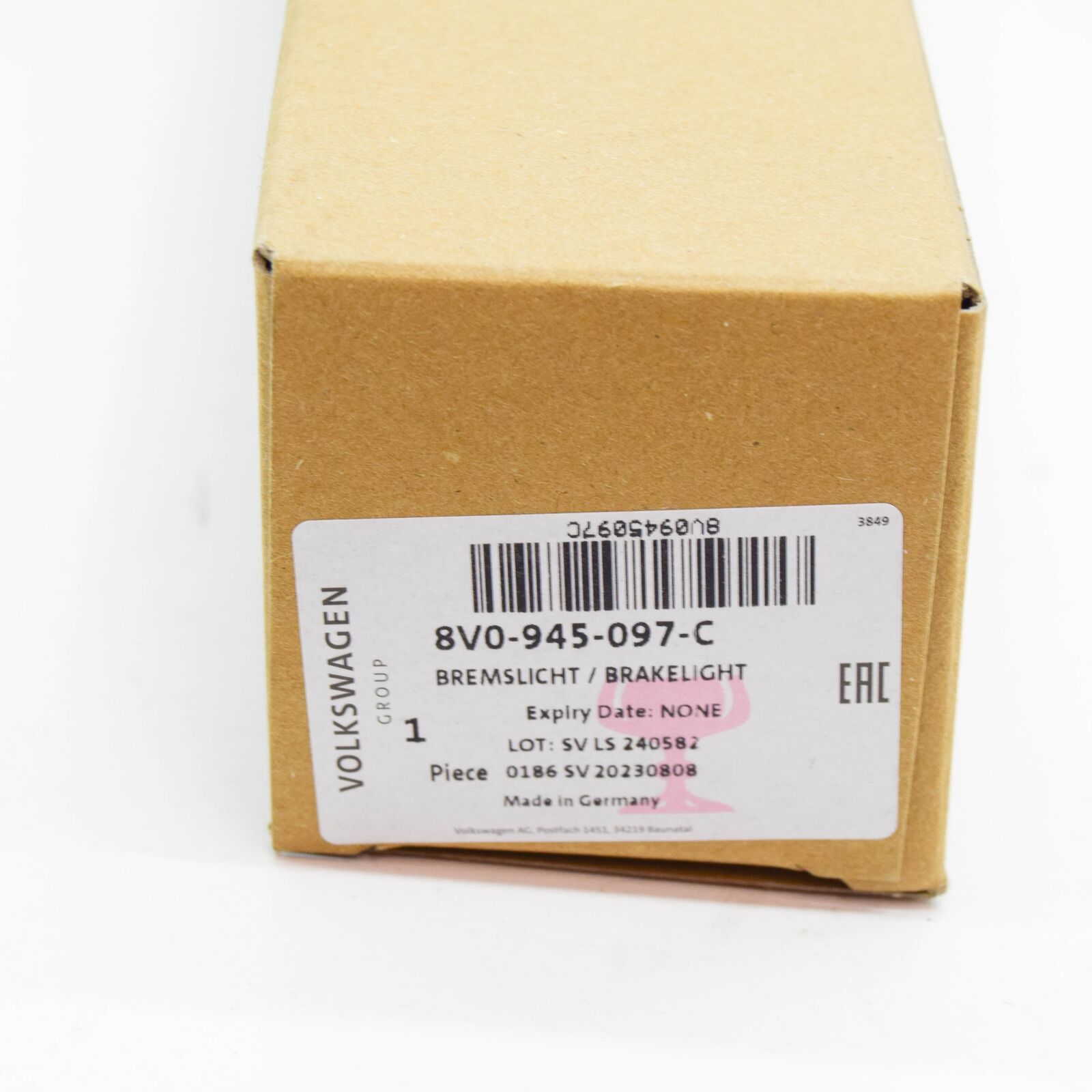 NEW AUDI Q2 GA REAR ADDITIONAL BRAKE LIGHT 8V0945097C ORIGINAL