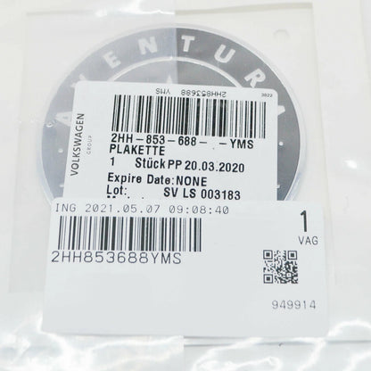 NEW VW AMAROK DESIGN PROTECTIVE BAR BADGE SELF-ADHESIVE 2HH853688YMS