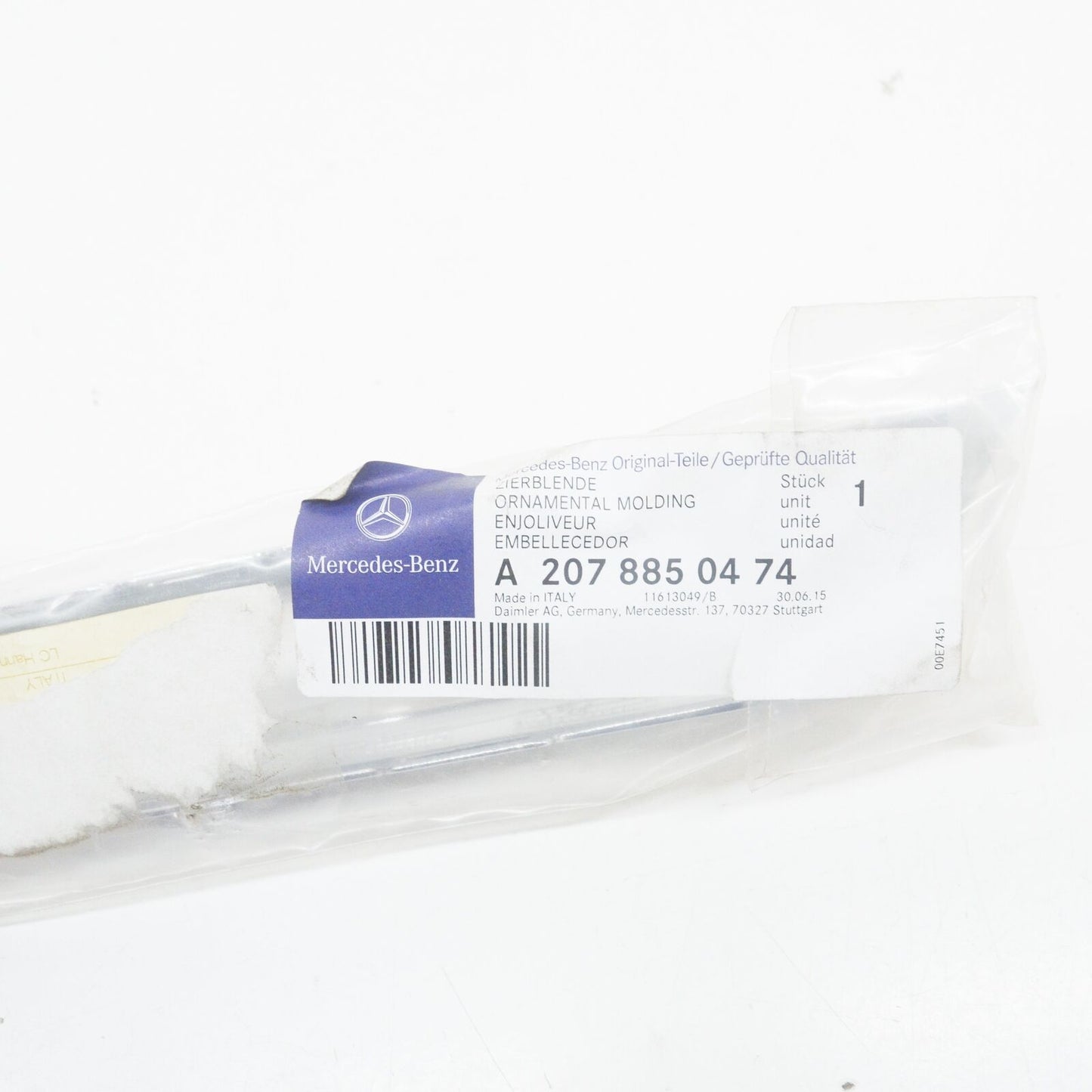 NEW MERCEDES-BENZ E-CLASS COUPE C207 FRONT LEFT BUMPER COVER A2078850474