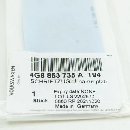 NEW AUDI A7 SPORTBACK 4K REAR S7 BOOTLID BADGE 4G8853735AT94 ORIGINAL