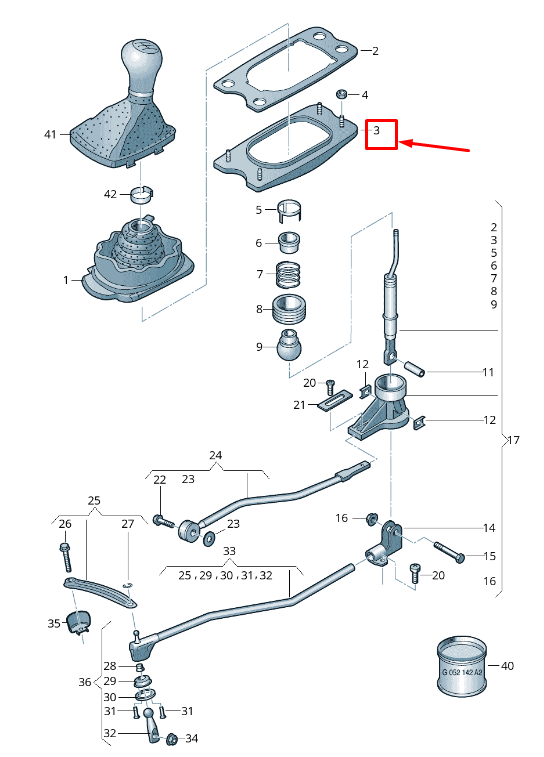 NEW AUDI Q5 FY SHIFT MECHANISM MOUNTING 8W0711290 ORIGINAL