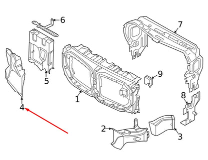 NEW BMW X6 G06 RIGHT FRONT AIR DUCT GUIDE 51748070238 8070238 2021 ORIGINAL