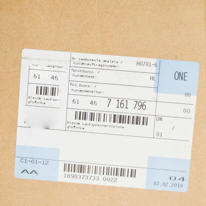 NEW BMW X5 E70 X6 E71 E72 SERIES LOUDSPEAKER COVER 7161796