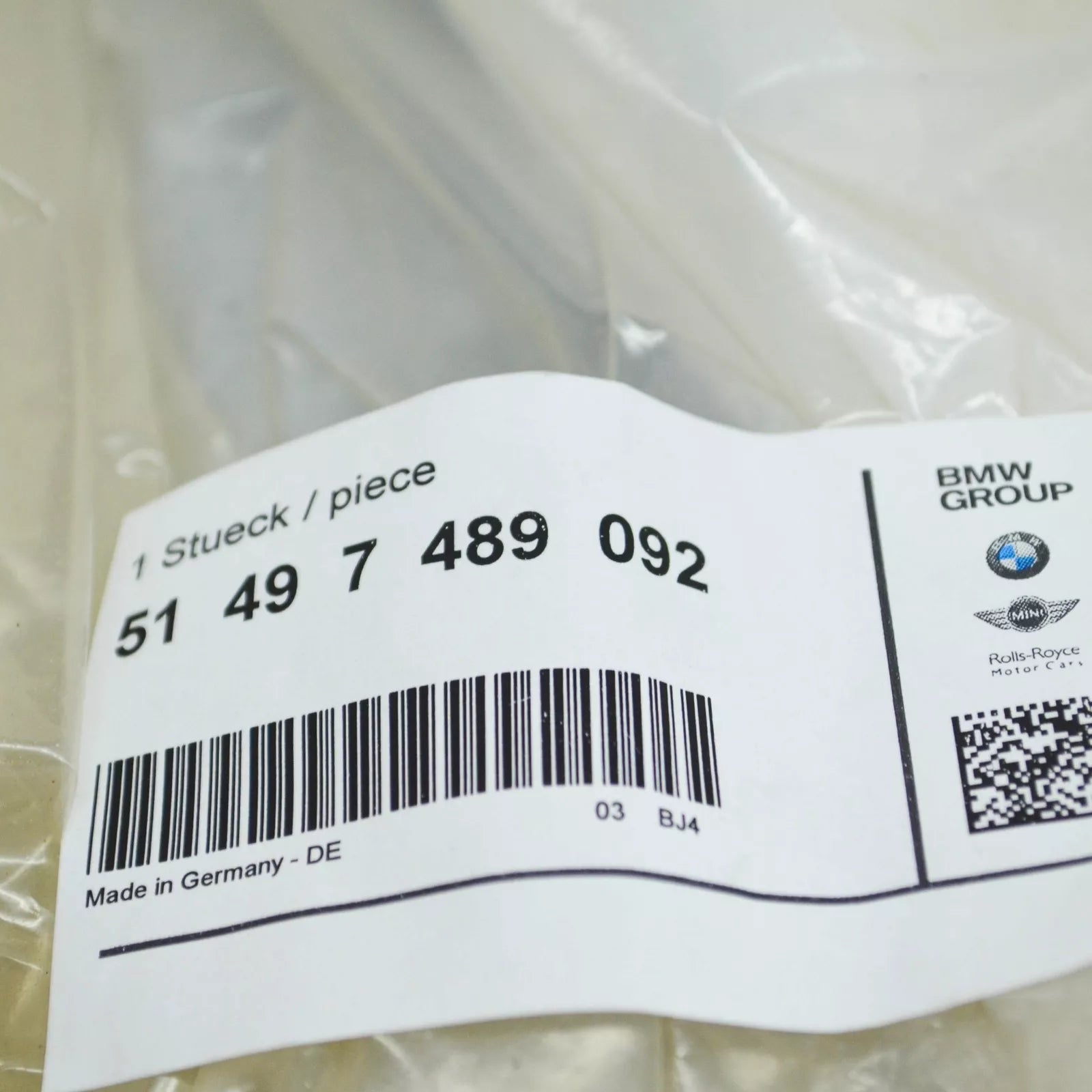 NEW BMW 7 G11 G12 REAR TAILGATE RIGHT SIDE DRIP RAIL TRIM 51497489092 ORIGINAL