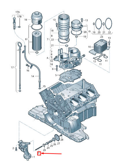 new audi q7 4l input shaft 059115120a original
