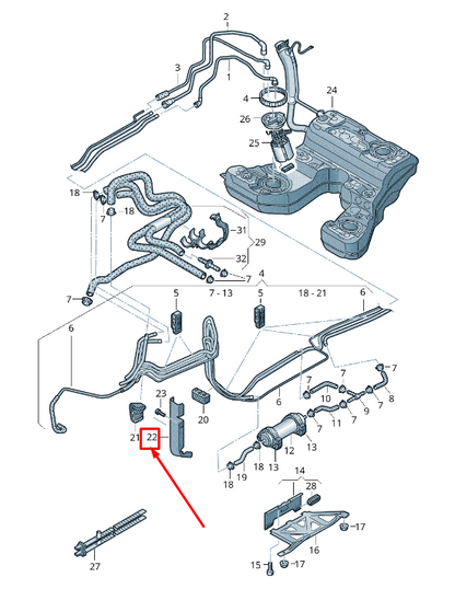 new audi a8 4h fuel line protective plate 4h0201192c original