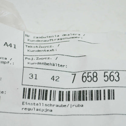 NEW BMW 1 F-MODELS F 650 GS BRIDGE ADJUSTING SCREW 31427658563 ORIGINAL