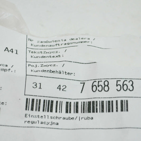 NEW BMW 1 F-MODELS F 650 GS BRIDGE ADJUSTING SCREW 31427658563 ORIGINAL