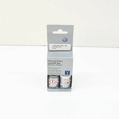 NEW AUDI VW TOUCH-UP PAINT SET LIMESTONE GREY-METALLIC LST0M2A7N ORIGINAL