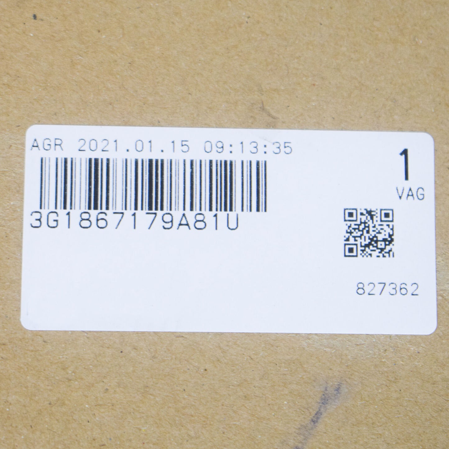 NEW VW PASSAT B8 INTERIOR FRONT LEFT DOOR PULL HANDLE LHD 3G1867179A81U ORIGINAL