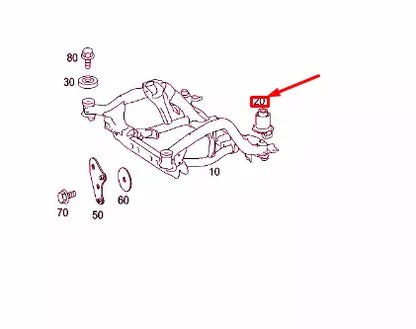 NEW MB ML W164 FRONT AXLE INTEGRAL SUPPORT SUBFRAME CARRIER A1663310142 ORIGINAL