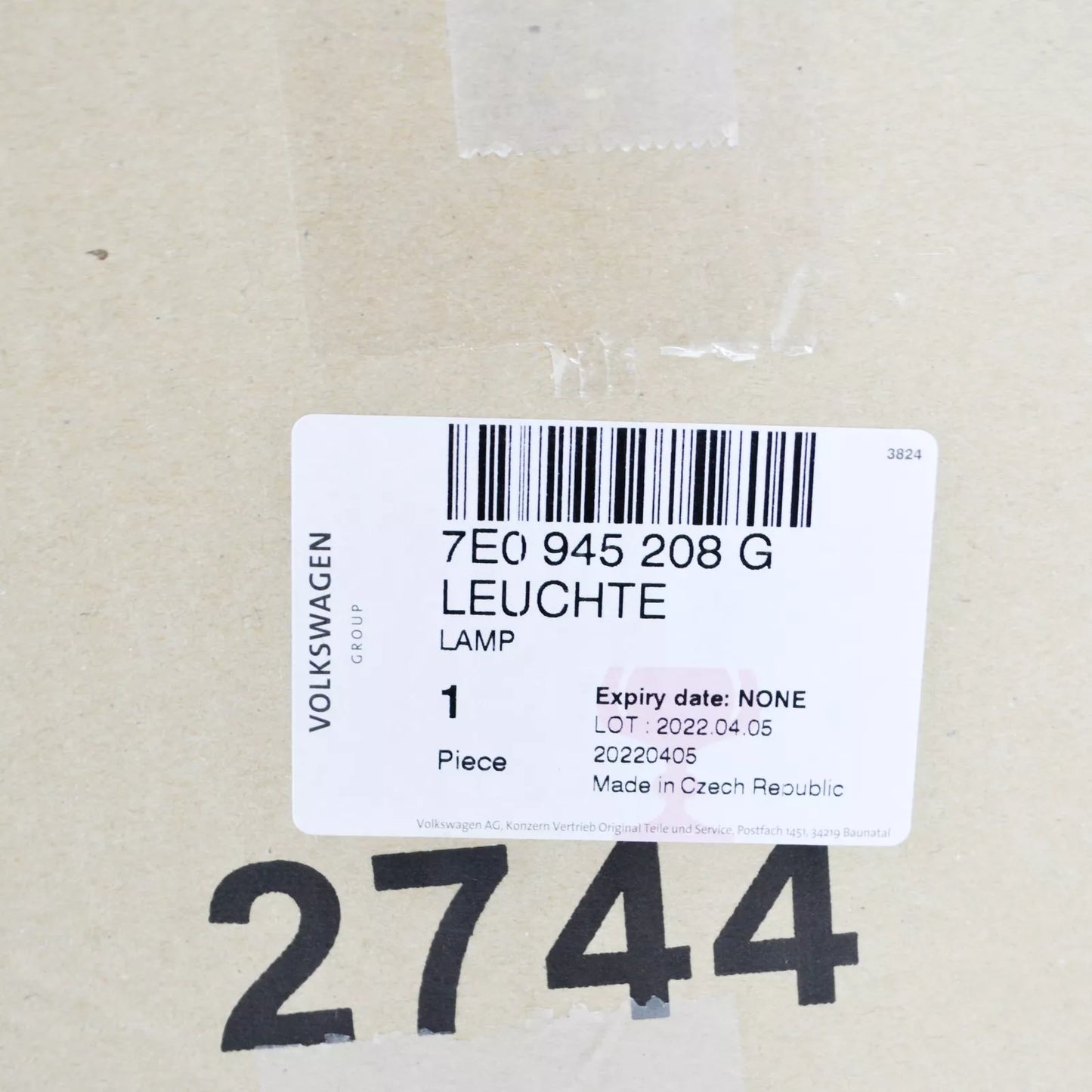 NEW VW TRANSPORTER T6 REAR RIGHT LED TAILLIGHT 7E0945208G ORIGINAL