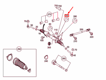 NEW MERCEDES-BENZ ML W164 POWER STEERING PROPORTIONING VALVE A2214600184