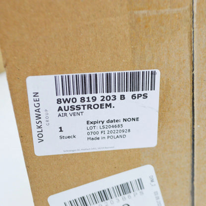 NEW AUDI A4 B9 CENTER CONSOLE REAR AIR VENT 8W0819203B6PS 8W0819203B 6PS