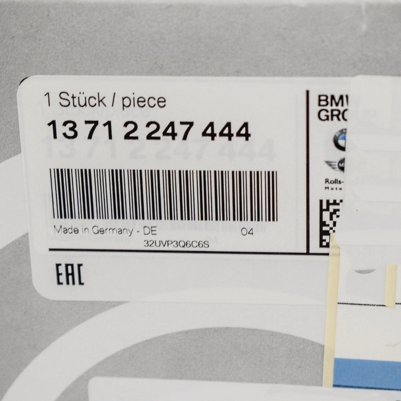 NEW BMW X5 E53 E90 E91 E46 E60 AIR FILTER ELEMENT 13712247444 2247444 ORIGINAL