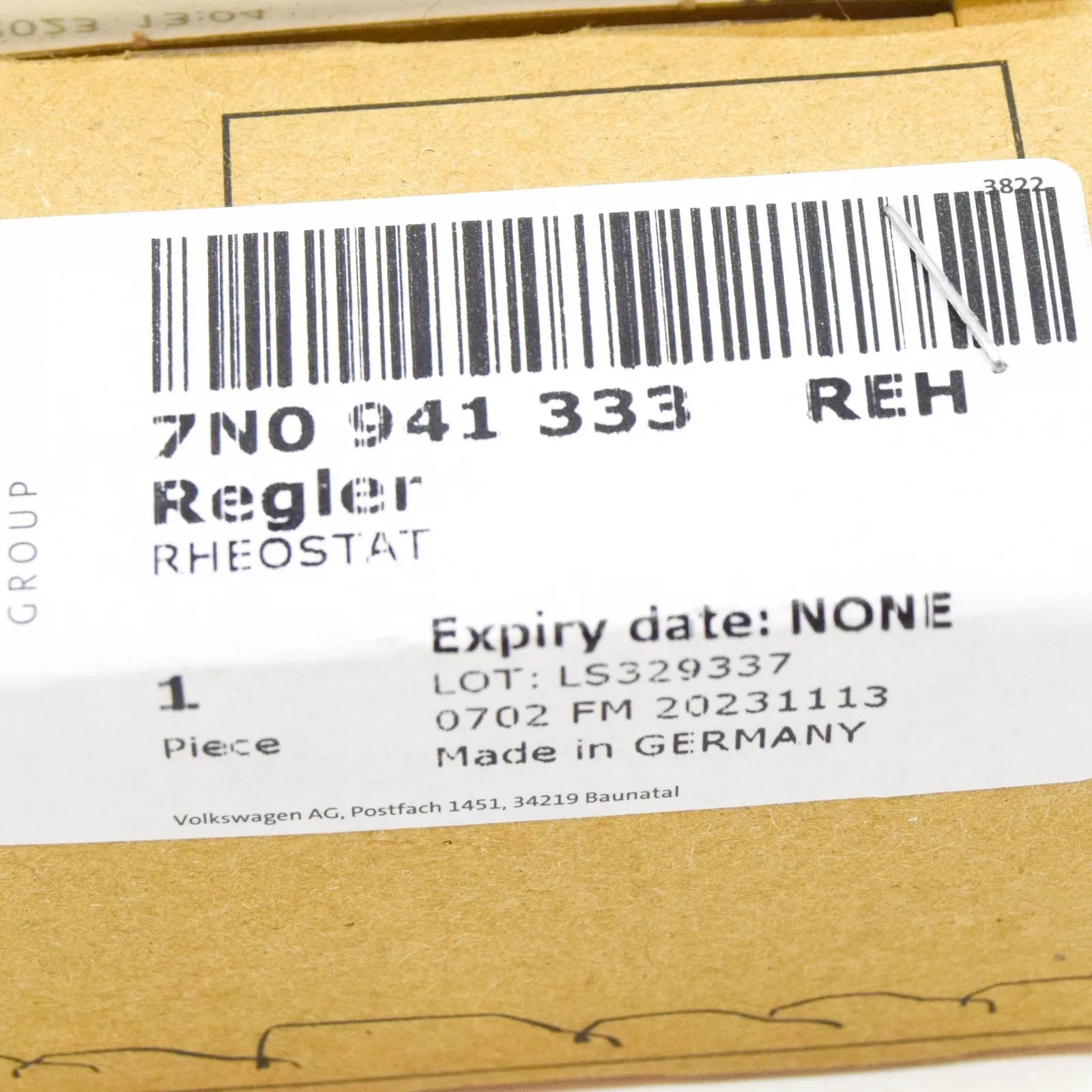 NEW VW SHARAN 7N HEADLIGHT RANGE CONTROL REGULATOR 7N0941333REH ORIGINAL