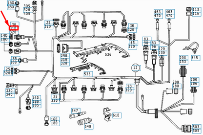 new mercedes-benz ml w163 engine cable harness cover cap a0005452584 original