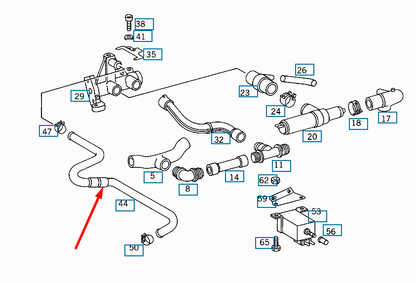 NEW MERCEDES-BENZ SL R129 AIR INTAKE HOSE A1190900182 5.0 PETROL 240KW ORIGINAL