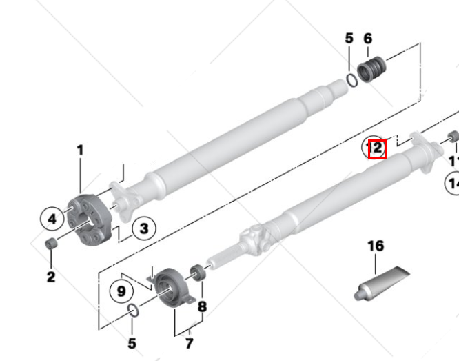 new bmw 1 f21 drive shaft hex bolt 26117527475 7527475 original