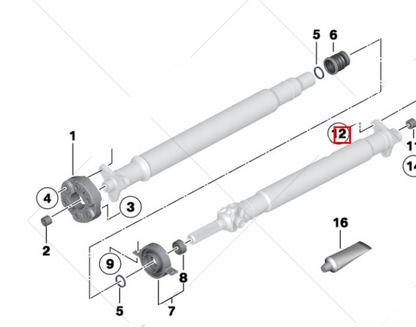 new bmw 1 f21 drive shaft hex bolt 26117527475 7527475 original