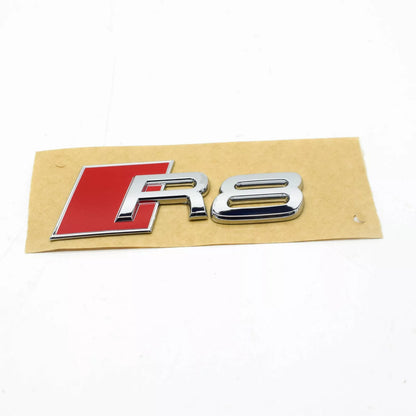 NEW AUDI R8 TRUNK LID R8 BADGE EMBLEM CHROME 420853741A2ZZ 2015 ORIGINAL