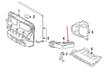 NEW BMW X6 E71 FRONT LEFT BRAKE AIR DUCT 51747180623 7180623 ORIGINAL