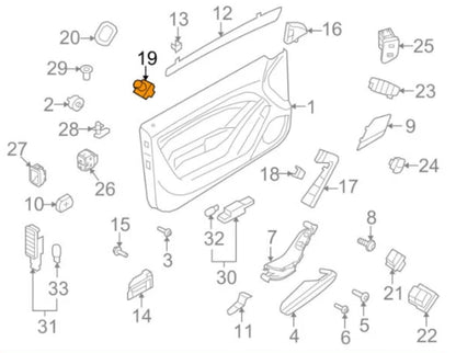 NEW AUDI Q5 8R MIRROR SWITCH 8K0959565 CWEP