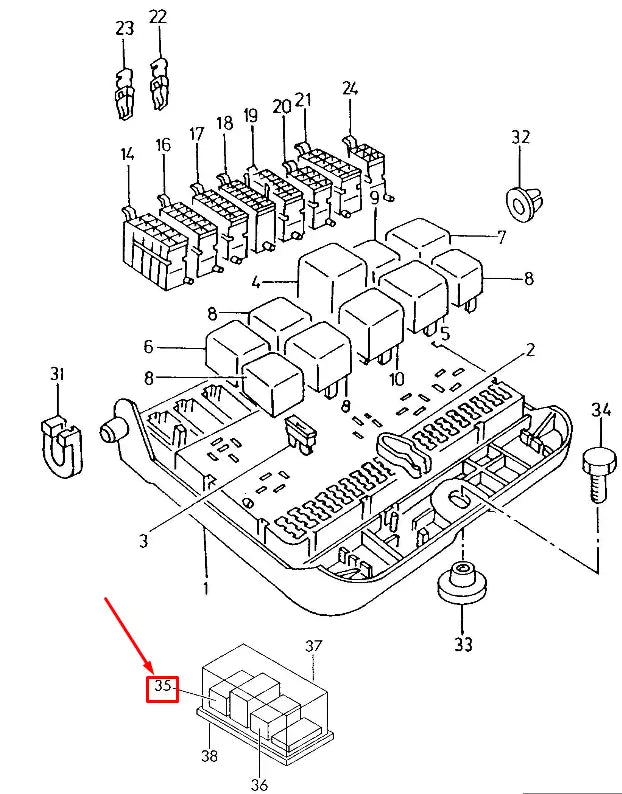 NEW AUDI A5 SPORTBACK 8T AIR CONDITIONER RELAY RHD 701959141A ORIGINAL