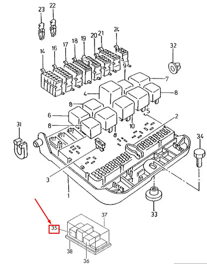 NEW AUDI A5 SPORTBACK 8T AIR CONDITIONER RELAY RHD 701959141A ORIGINAL