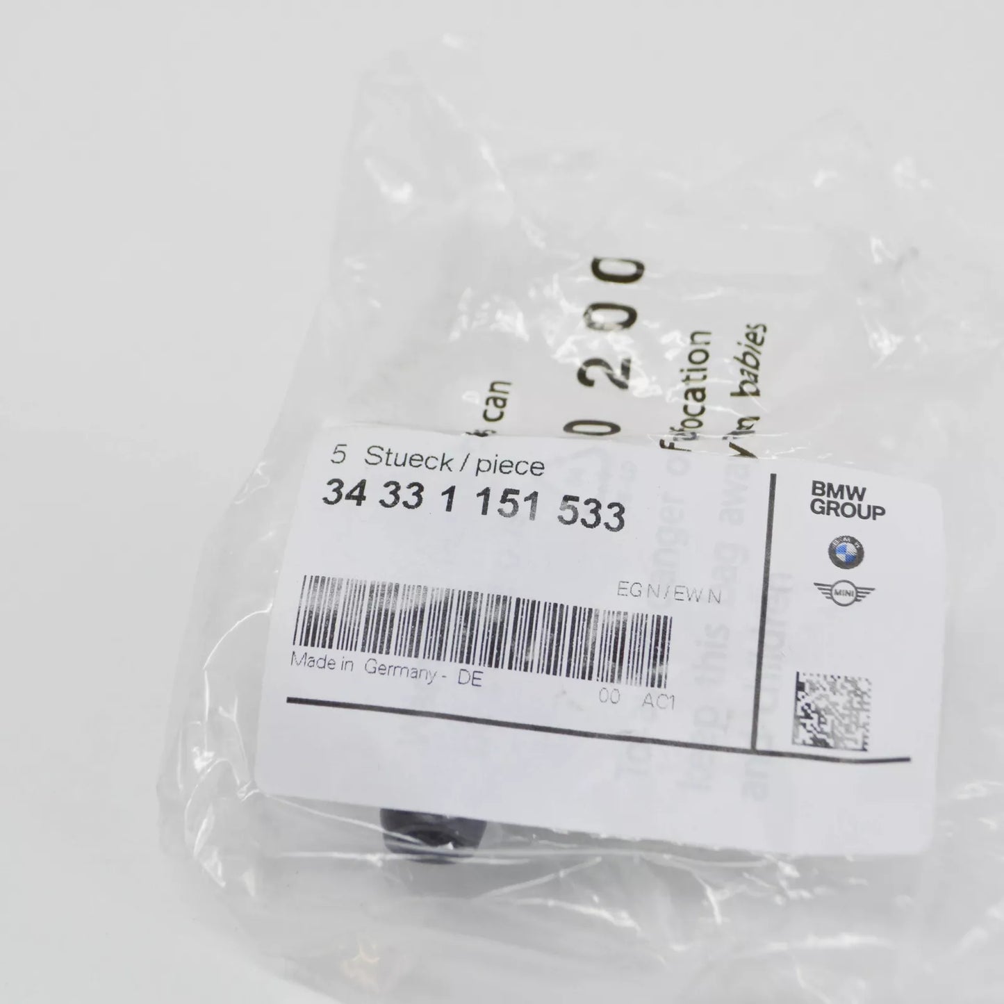 NEW BMW 6 E24 POWER BRAKE UNIT DEPRESSION NON-RETURN VALVE 34331151533 ORIGINAL