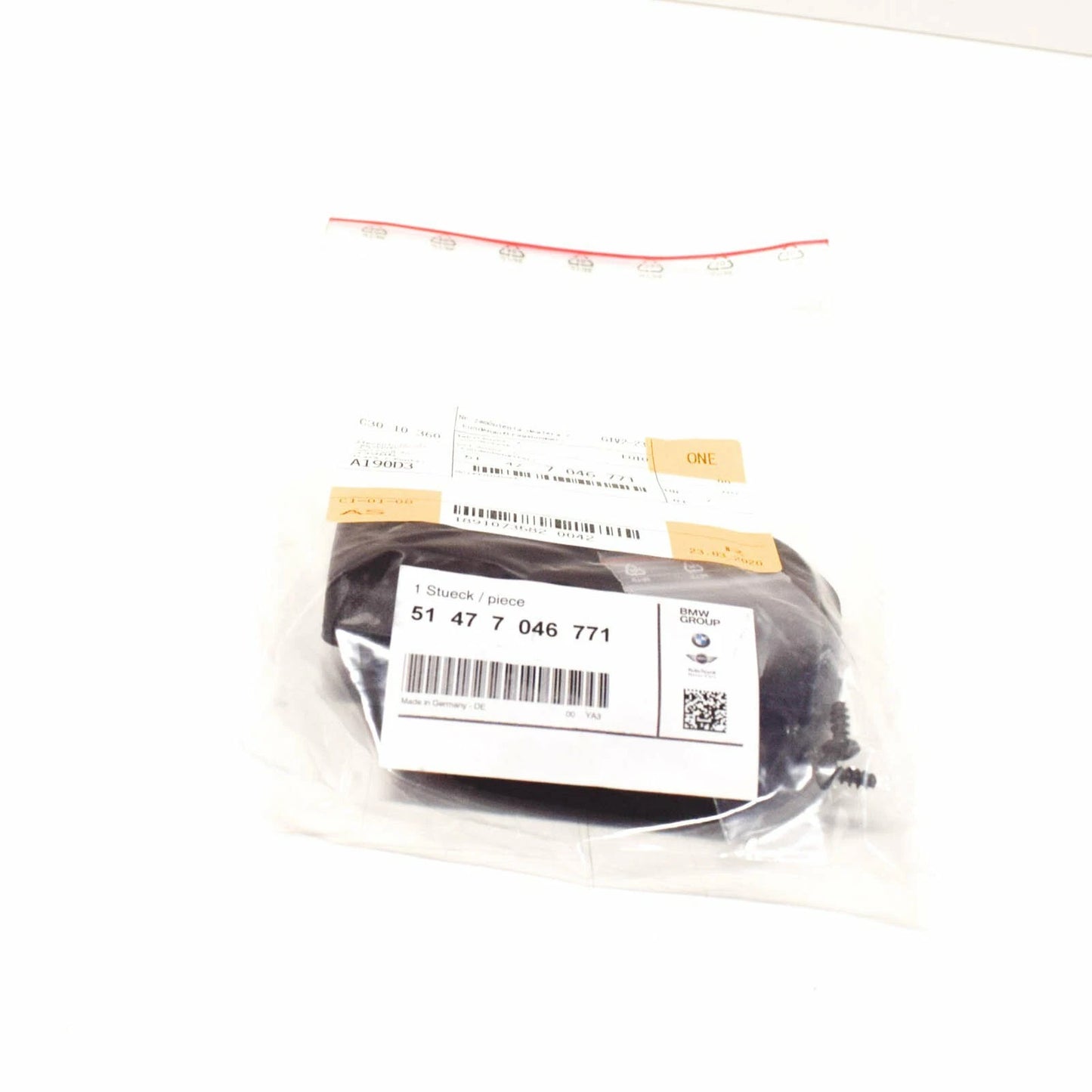 NEW BMW 3 E46 TRUNK BLIND SHADE HANDLE 51477046771 7046771 ORIGINAL