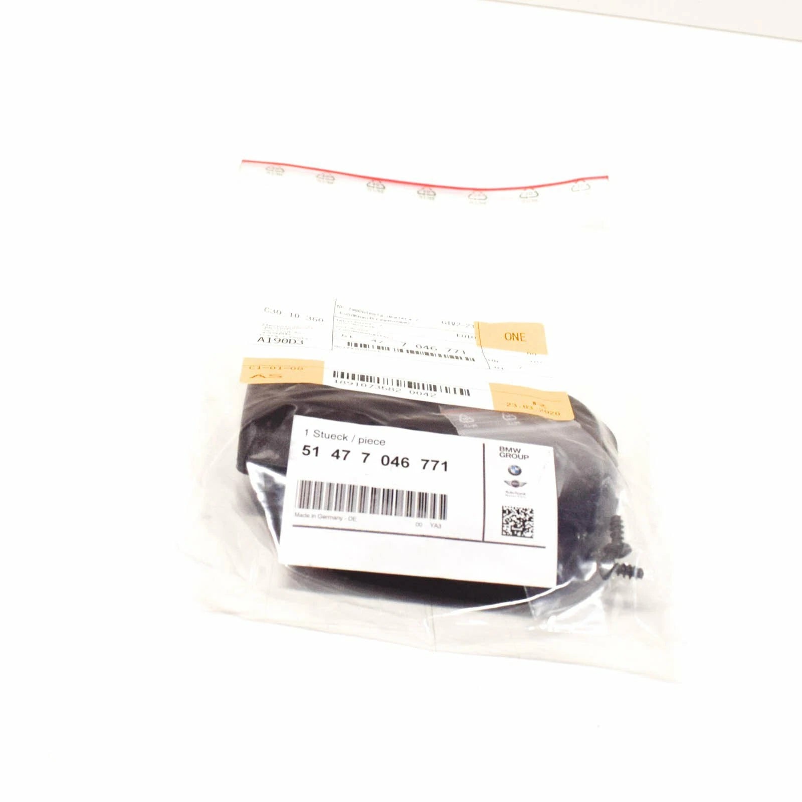 NEW BMW 3 E46 TRUNK BLIND SHADE HANDLE 51477046771 7046771 ORIGINAL