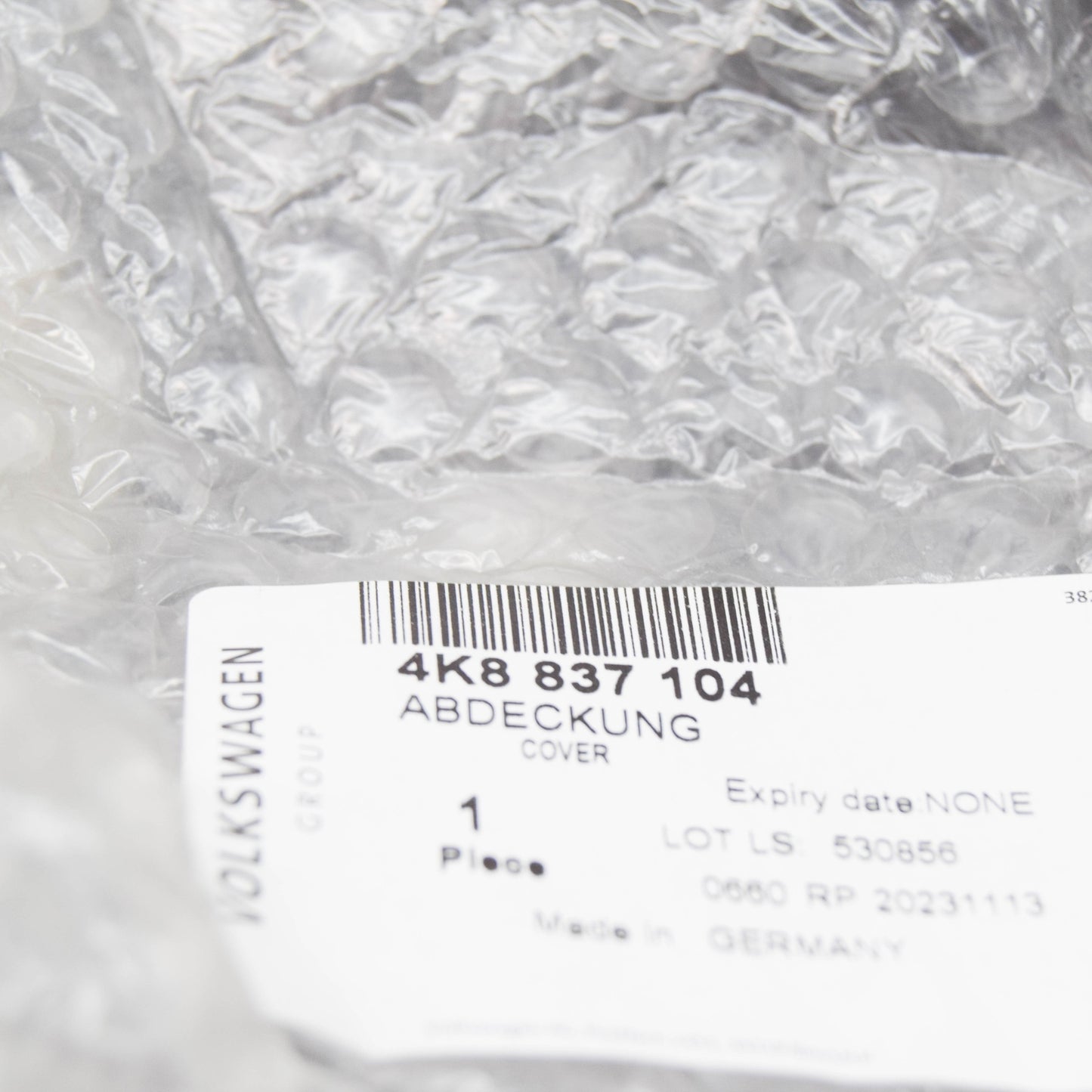 NEW AUDI A6 4A C8 FRONT RIGHT DOOR INNER PANEL COVER 4K8837104 ORIGINAL