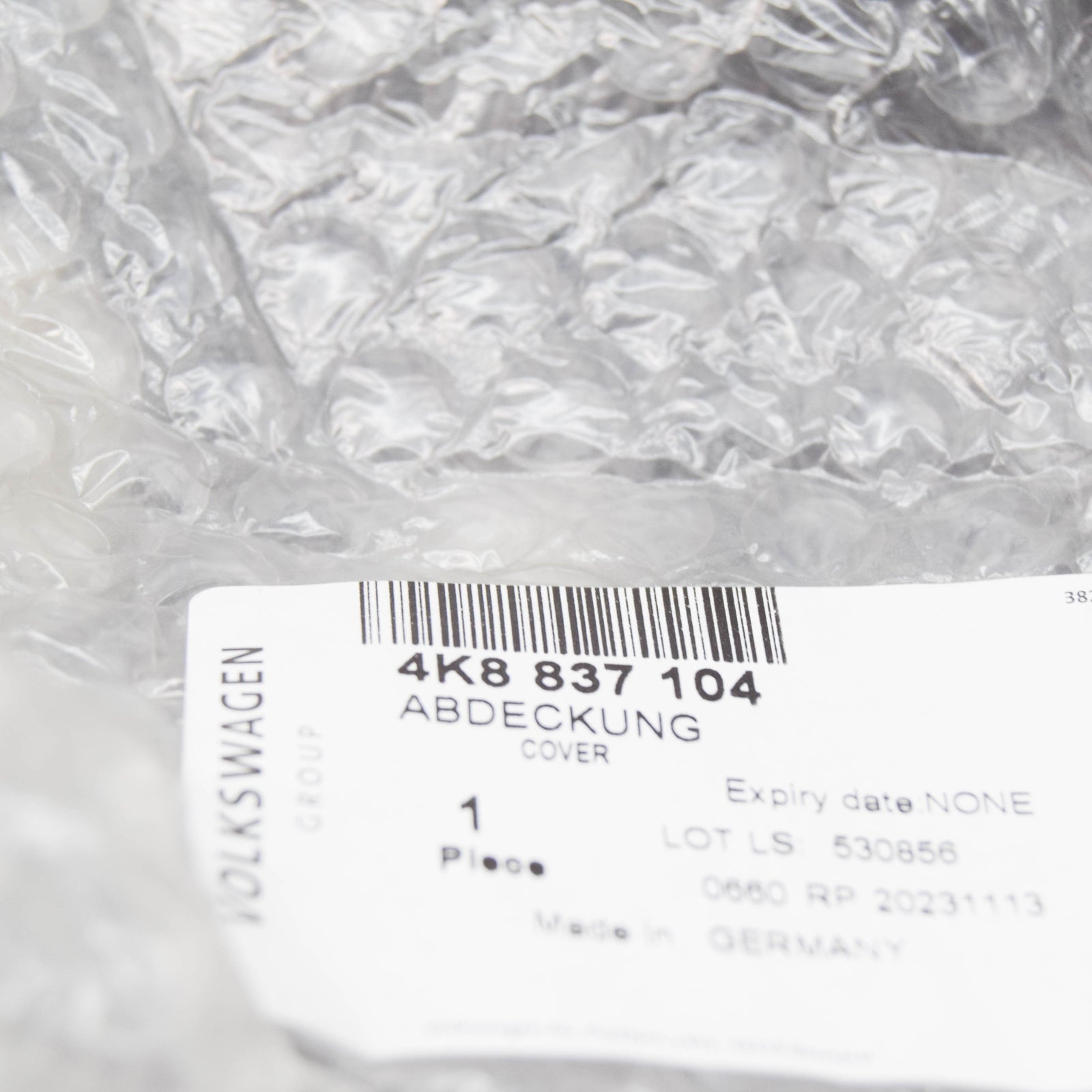 NEW AUDI A6 4A C8 FRONT RIGHT DOOR INNER PANEL COVER 4K8837104 ORIGINAL