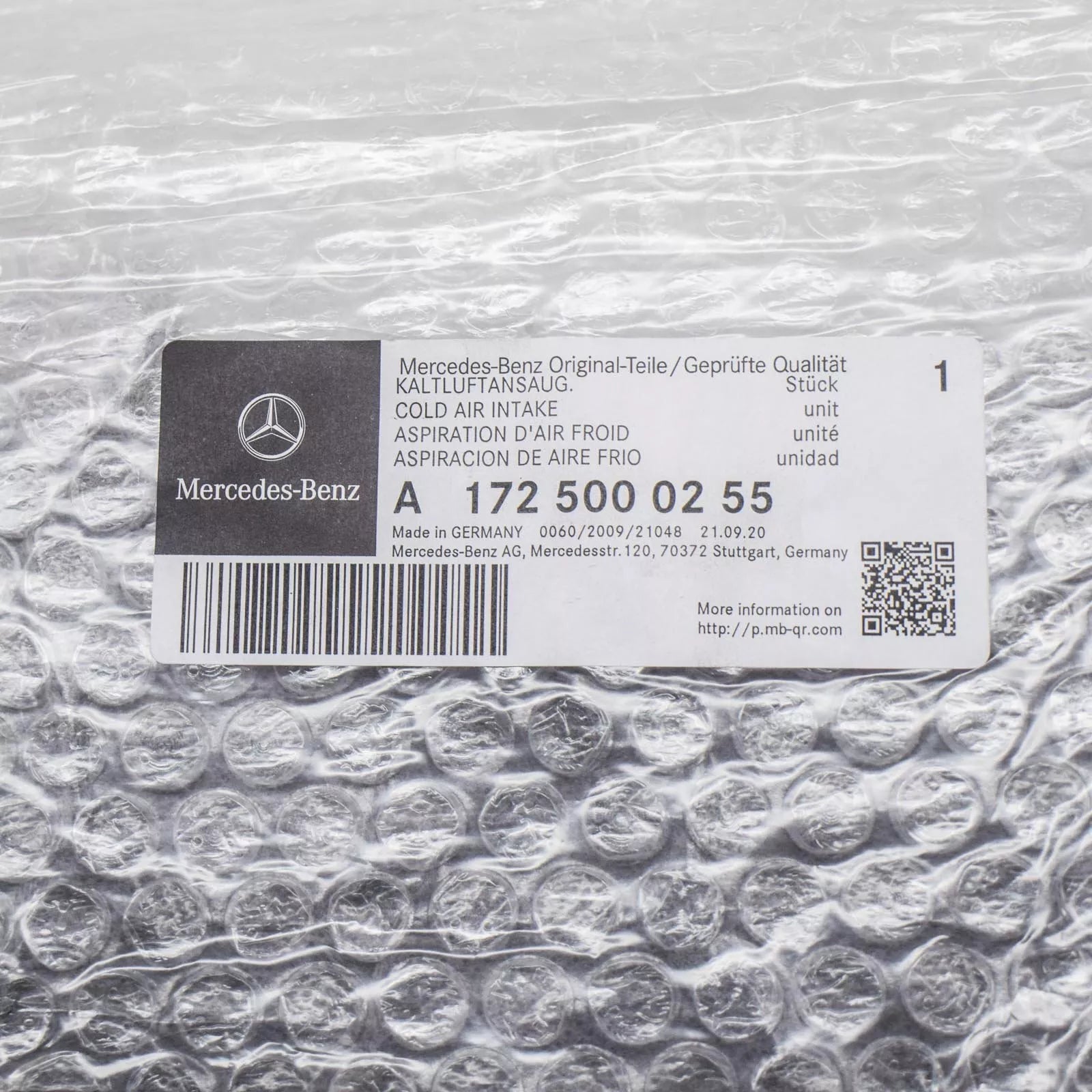 NEW MERCEDES-BENZ SLK R172 AIR INTAKE PANEL A1725000255 ORIGINAL