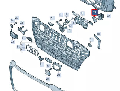 NEW AUDI RSQ8 4MN FRONT RADIATOR GRILLE COVER 4M8853169B