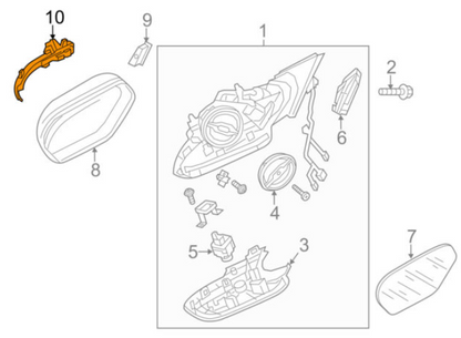 NEW AUDI A6 C7 LEFT WING MIRROR TURN INDICATOR LIGHT 4G5949101B ORIGINAL