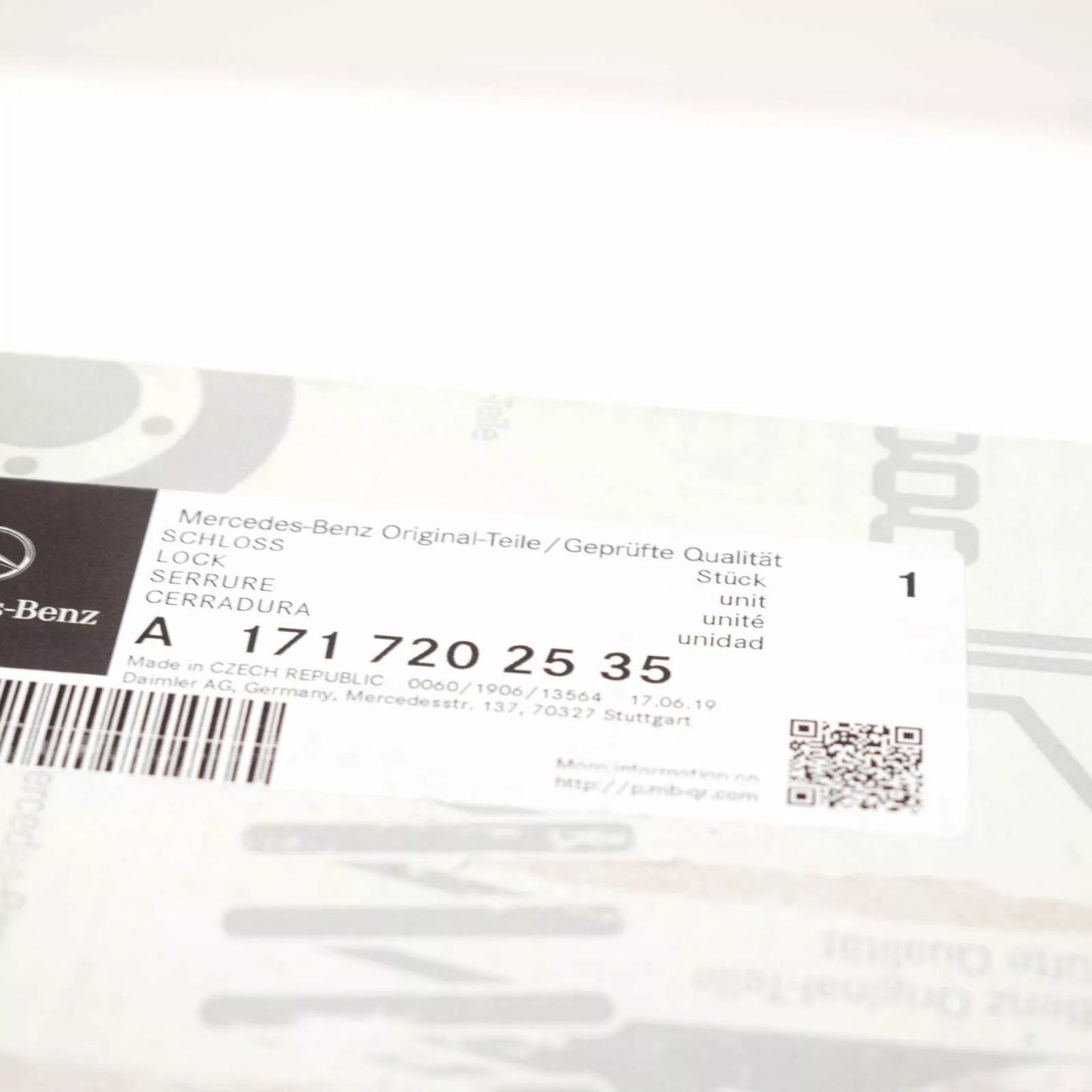 NEW MERCEDES-BENZ SLK R171 FRONT LEFT DOOR LOCK LHD A1717202535