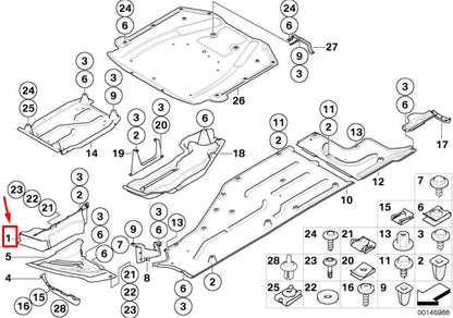 NEW BMW 7 E65, E66 FRONT BUMPER RIGHT AIR DUCT 51757153784 7153784 ORIGINAL