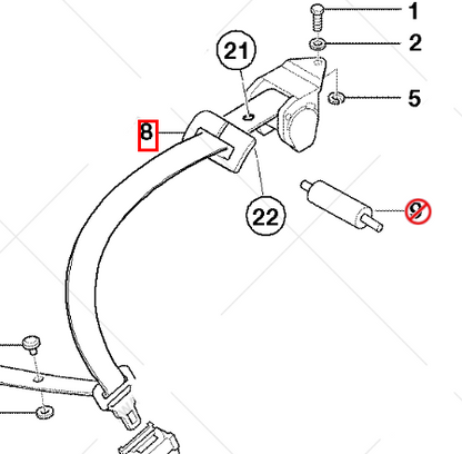 new bmw 7 e38 rear seat belt trim cover guide 51468208256 8208256 original