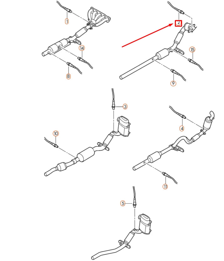NEW VOLKSWAGEN BEETLE A5 FRONT LAMBDA PROBE 06J906262AD ORIGINAL