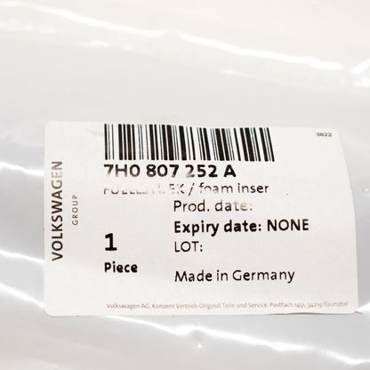 NEW VOLKSWAGEN TRANSPORTER T5 REAR BUMPER FOAM FILLER PIECE 7H0807252A ORIGINAL