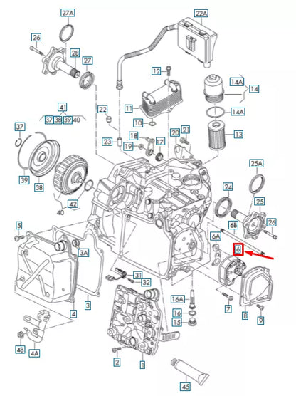 NEW AUDI A4 CABRIO 8H TRANSMISSION OIL PUMP 02E315105B ORIGINAL