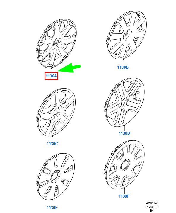 new ford focus mk2 wheel cover 1pcs 8m51-1000-ac 1573335 original