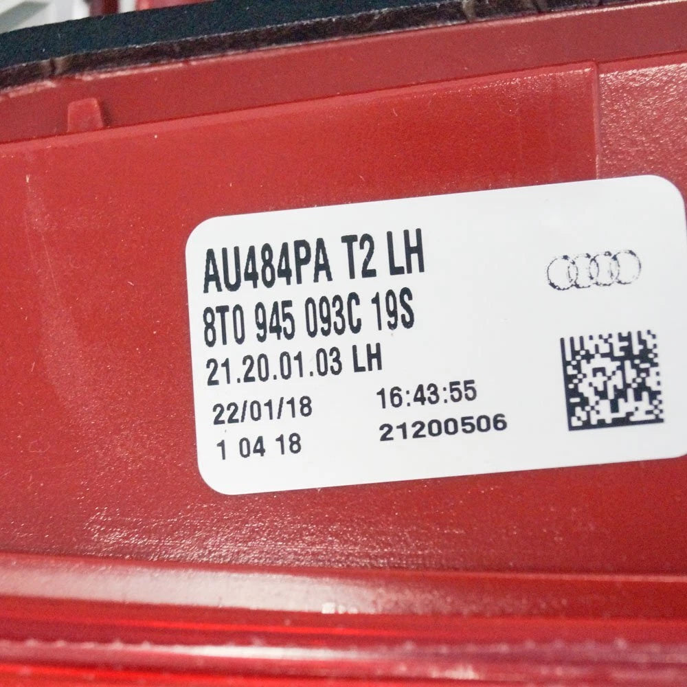 NEW AUDI A5 8T REAR TAILGATE LEFT TAILLIGHT 8T0945093C ORIGINAL
