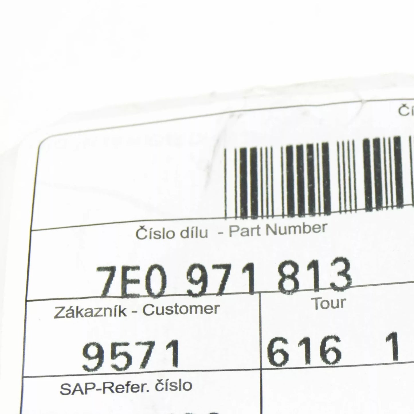 NEW VW TRANSPORTER VI T6 BATTERY TERM. - COVER CAP 7E0971813 ORIGINAL