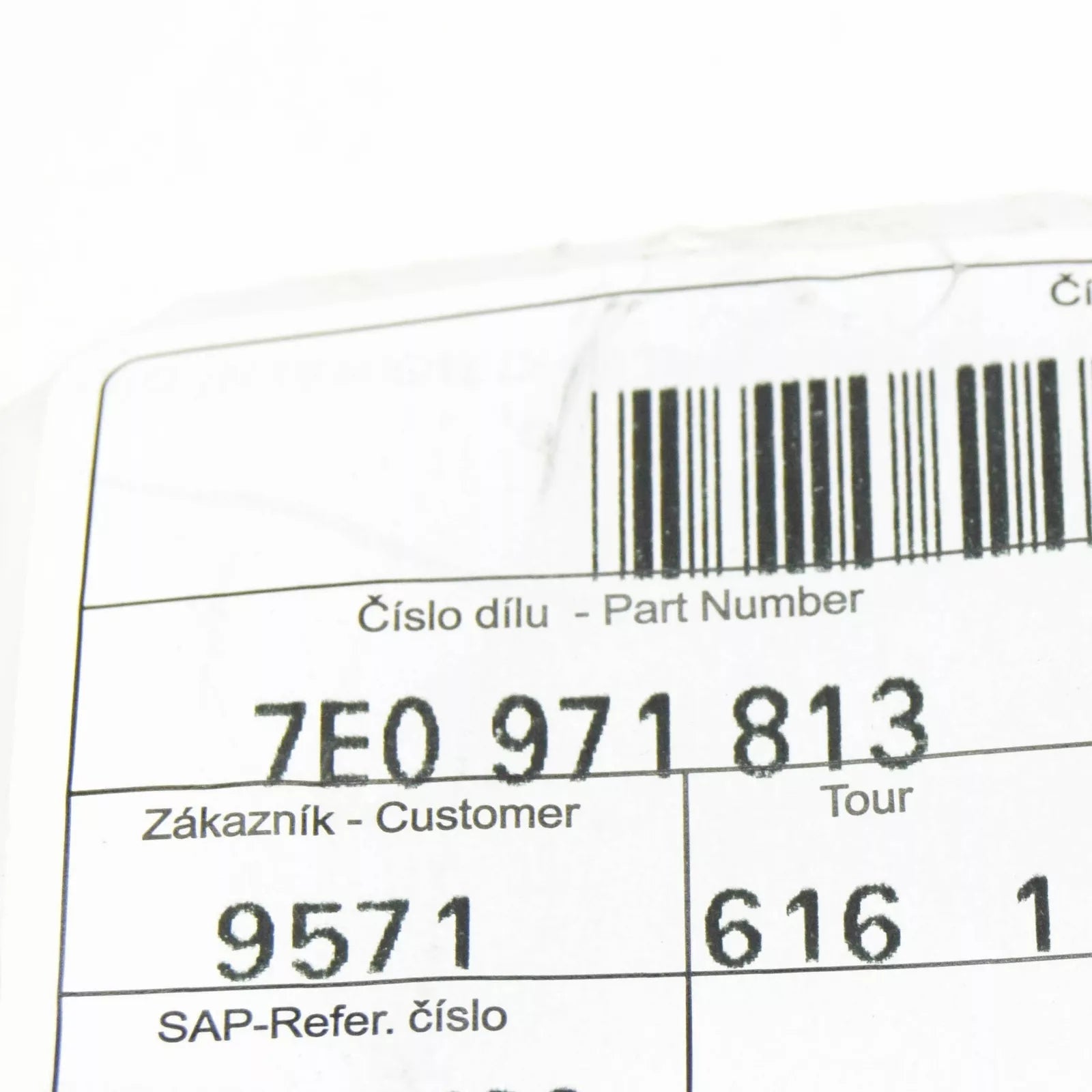 NEW VW TRANSPORTER VI T6 BATTERY TERM. - COVER CAP 7E0971813 ORIGINAL