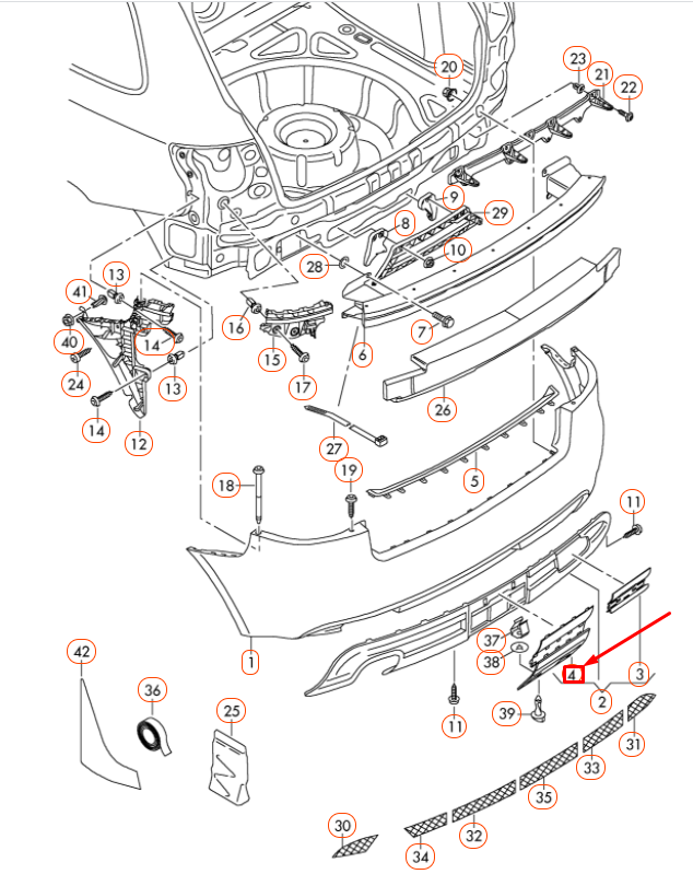 NEW AUDI A3 8P REAR BUMPER TOWING FACILITY COVER 8P0807397A01C ORIGINAL