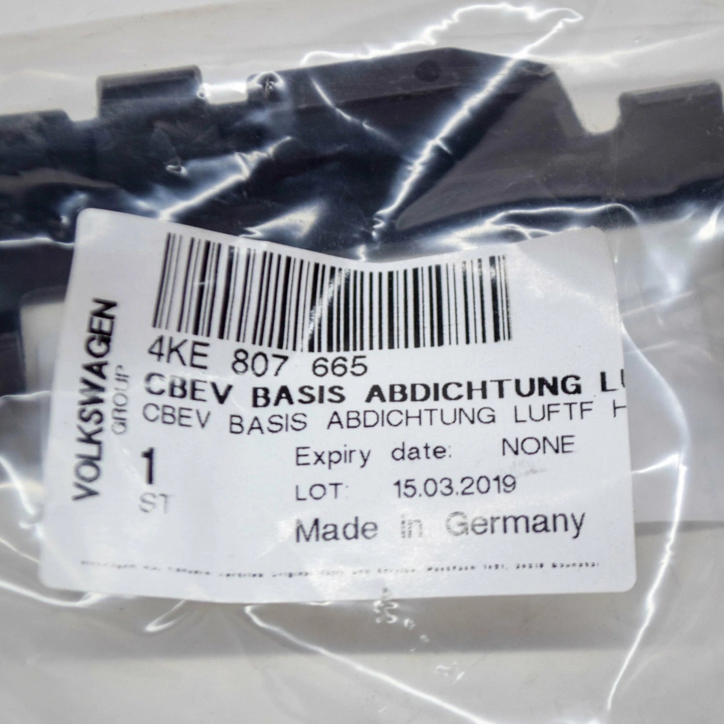 NEW AUDI E-TRON FRONT BUMPER GRILLE LEFT SIDE FOAM PART 4KE807665